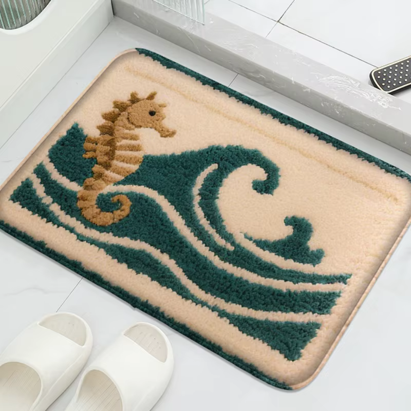 Dessin animé animal salle de douche petit tapis tapis de sol tapis de salle de bain tapis de pied ab