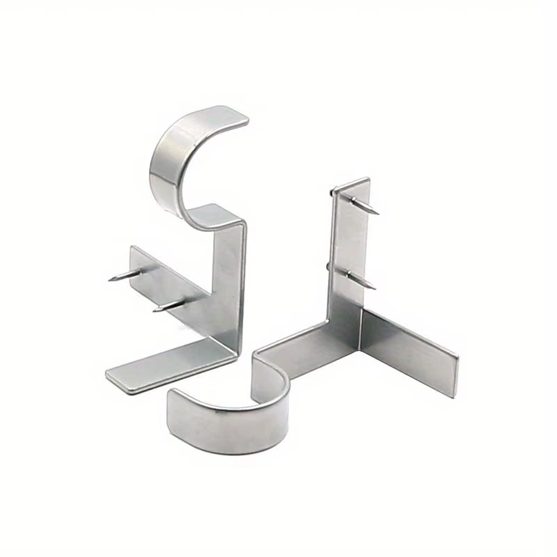 Support de tringle à rideau sans perçage, 2 pièces, supports de tringle à rideau réglables en métal 