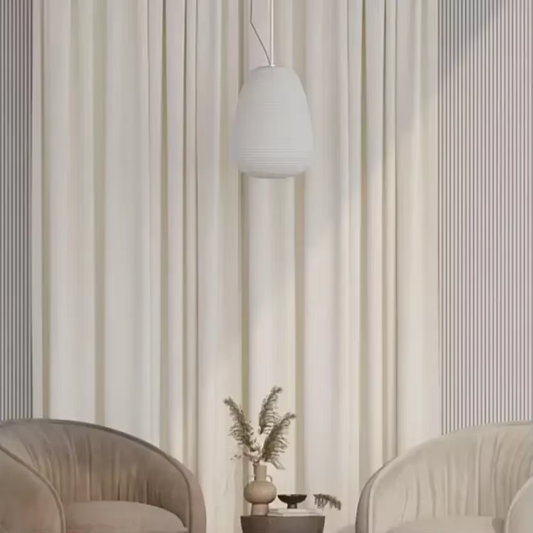 Rideaux en velours beige pour salon, salle à manger, chambre à coucher, hôtel royal crème, blanc lai