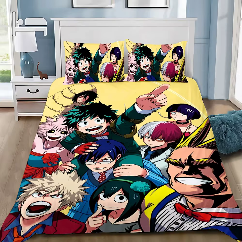 Housse de couette 3D My Hero Academia, ensemble de literie exquis avec impression numérique de dessi