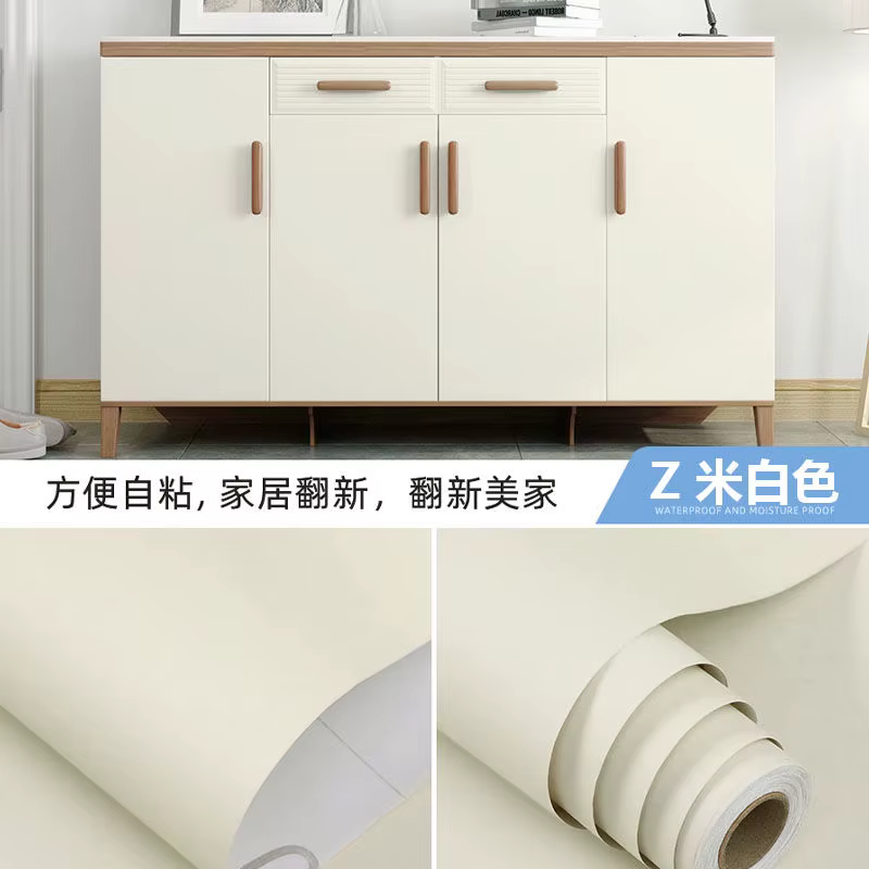 Papier peint auto-adhésif en PVC imperméable à l'huile pour armoires de cuisine, papier de Contact é