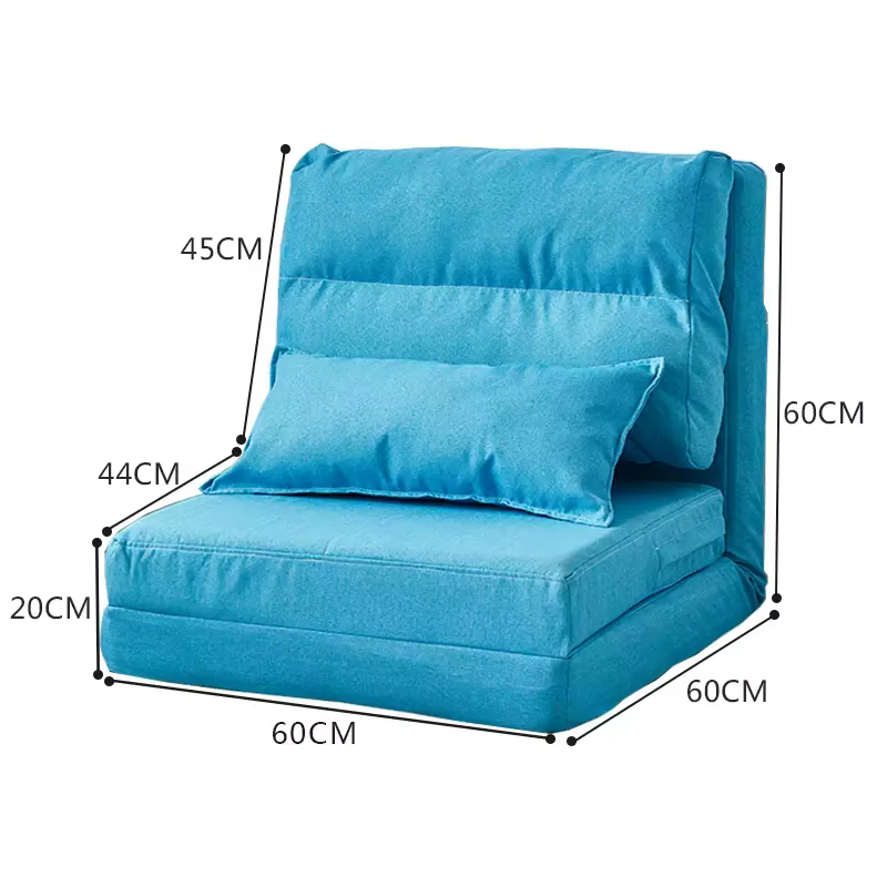 Oreiller de canapé paresseux pliant créatif bon marché, pour chambre, canapé-lit en tissu pour dorto