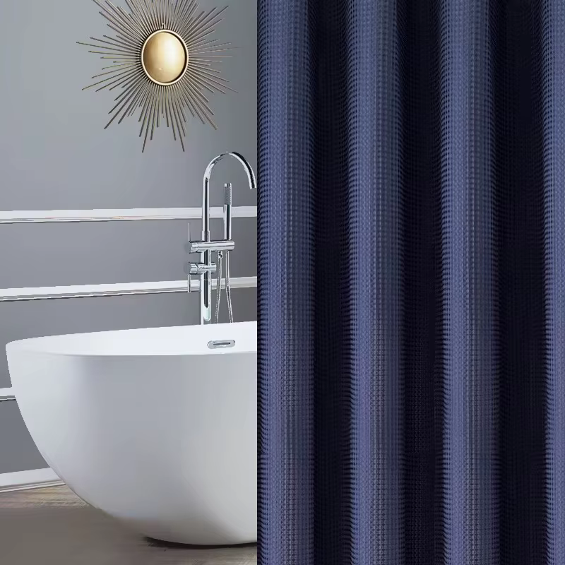 Rideau de douche jacquard épais et résistant à l'eau, pour la maison