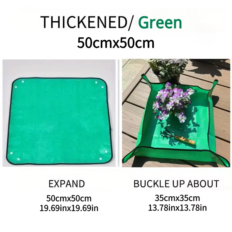 Tapis de jardinage pour le changement de terreau, durable, en plastique épais, idéal pour les plante