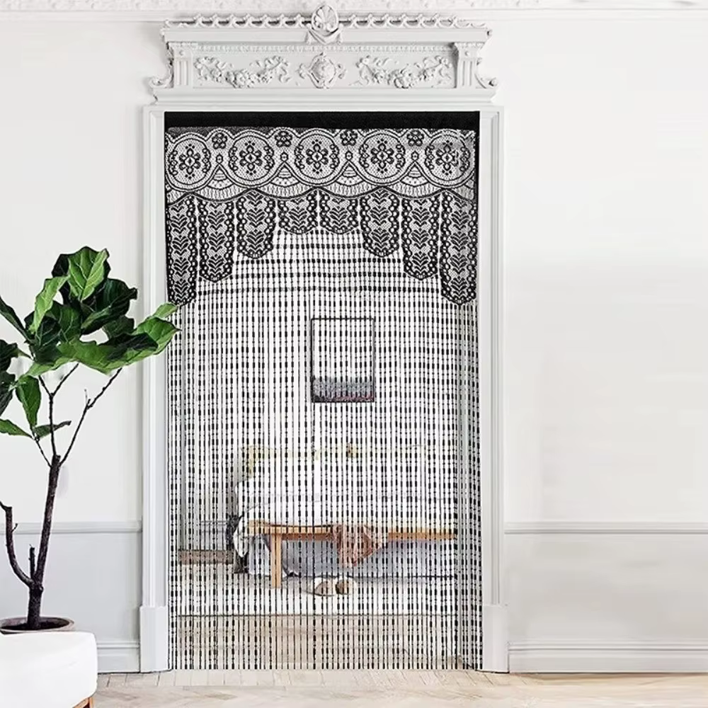 Rideau de porte en macramé bohème, panneau de fenêtre en jacquard, séparateur de pièce, rideau mural