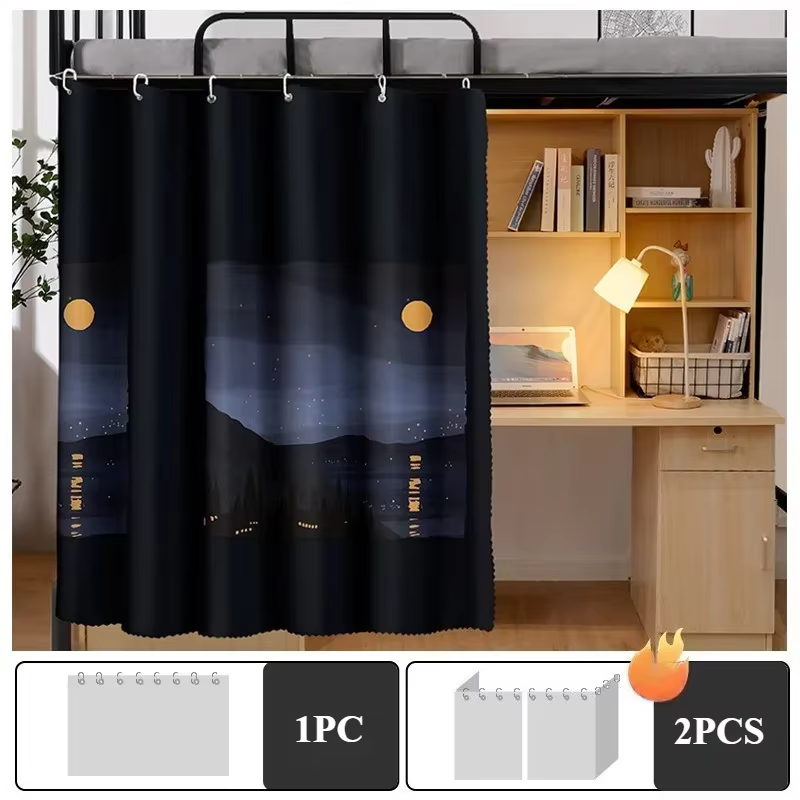 Rideau de lit respirant pour dortoir, rideaux de lit superposé, moustiquaires pour lit, tente de lit