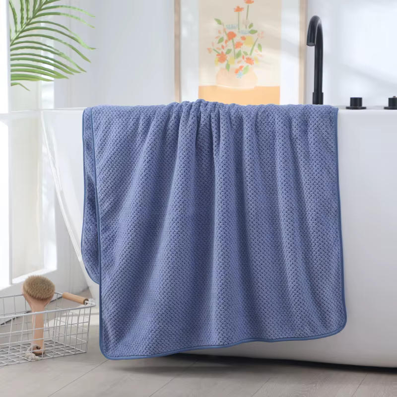 Serviette de bain épaisse, super absorbante, type enveloppant, motif ananas, pour la maison, pour en
