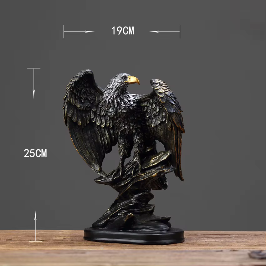 ERMAKOVA-Sculpture d'Aigle Rétro, Nouvelle Décoration de Salle, Ornements, Animal de Richesse, Burea