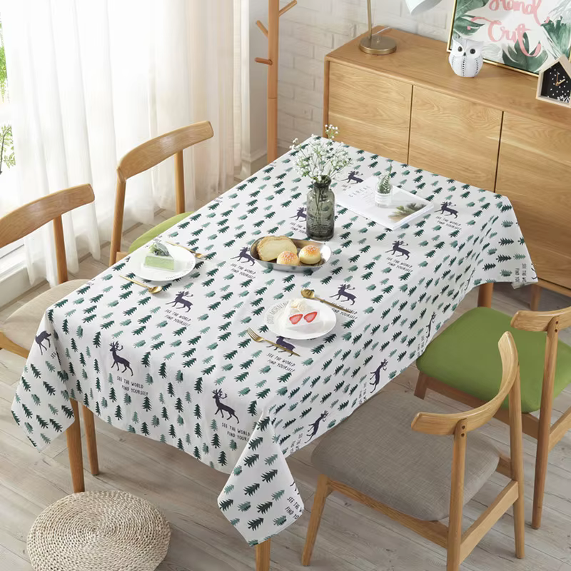 Nappe sur le thème de Noël, table à manger, gril, fête décorative, couverture de table, banquets, re