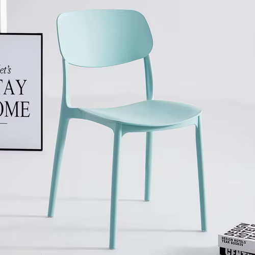 Chaises de salle à manger en plastique ultralégères, ensembles de meubles de jardin, style nordique,