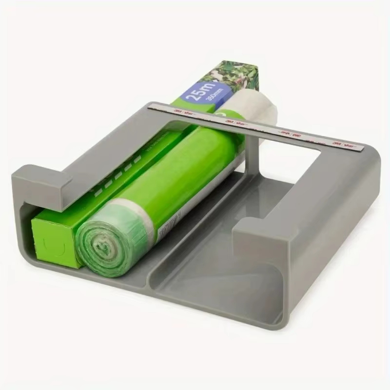 1PC Étagère de rangement de cuisine murale sans perçage pour film alimentaire et papier d'aluminium,