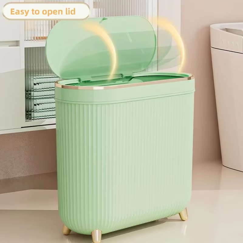 Poubelle de salle de bain de luxe 12L pour cuisine avec couvercle poubelle poubelle étanche poubelle