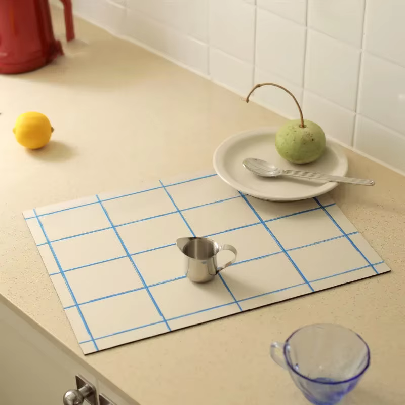 Set de table de comptoir de boue isolée DiCote, virus de vidange de cuisine, virus absorbants de gra