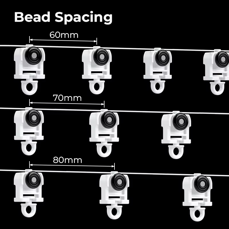 Chemin de rideau ondulé S avec anneau pour rideau de Type crochet, curseur de rideau pliable avec œi