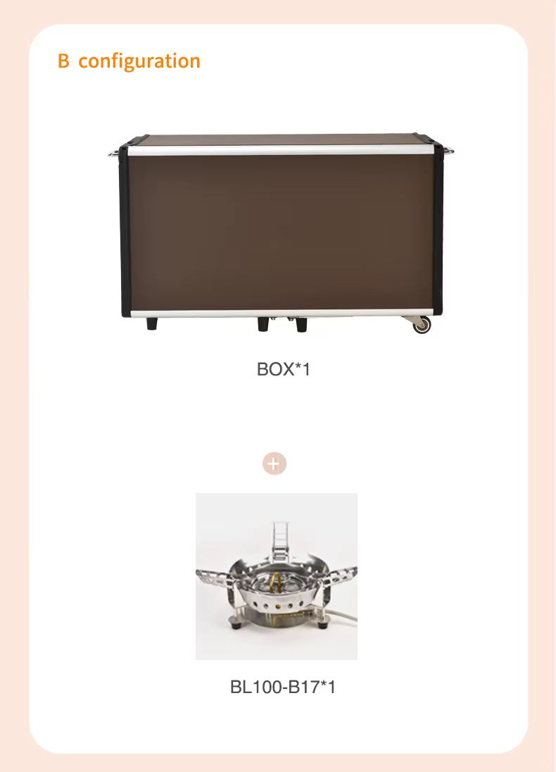 Bulin C650 BBQ Factory Camp cuisine en aluminium et Rv Table de cuisine de Camping pliante facile à 