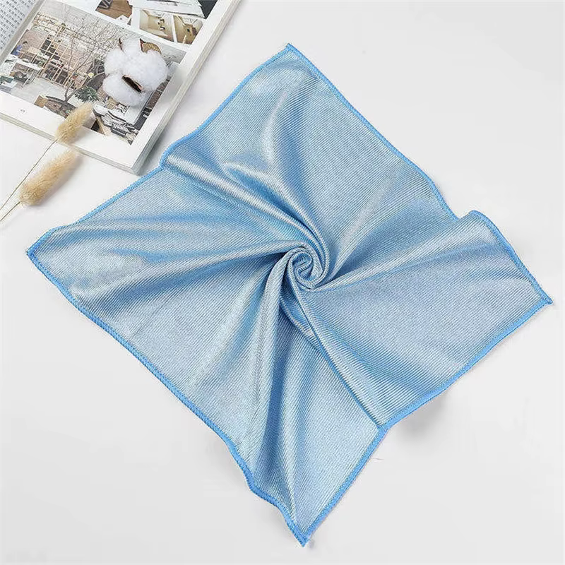 Serviette d'essuyage en microfibre pour verre, 30x30cm, miroir absorbant domestique, chiffon de nett
