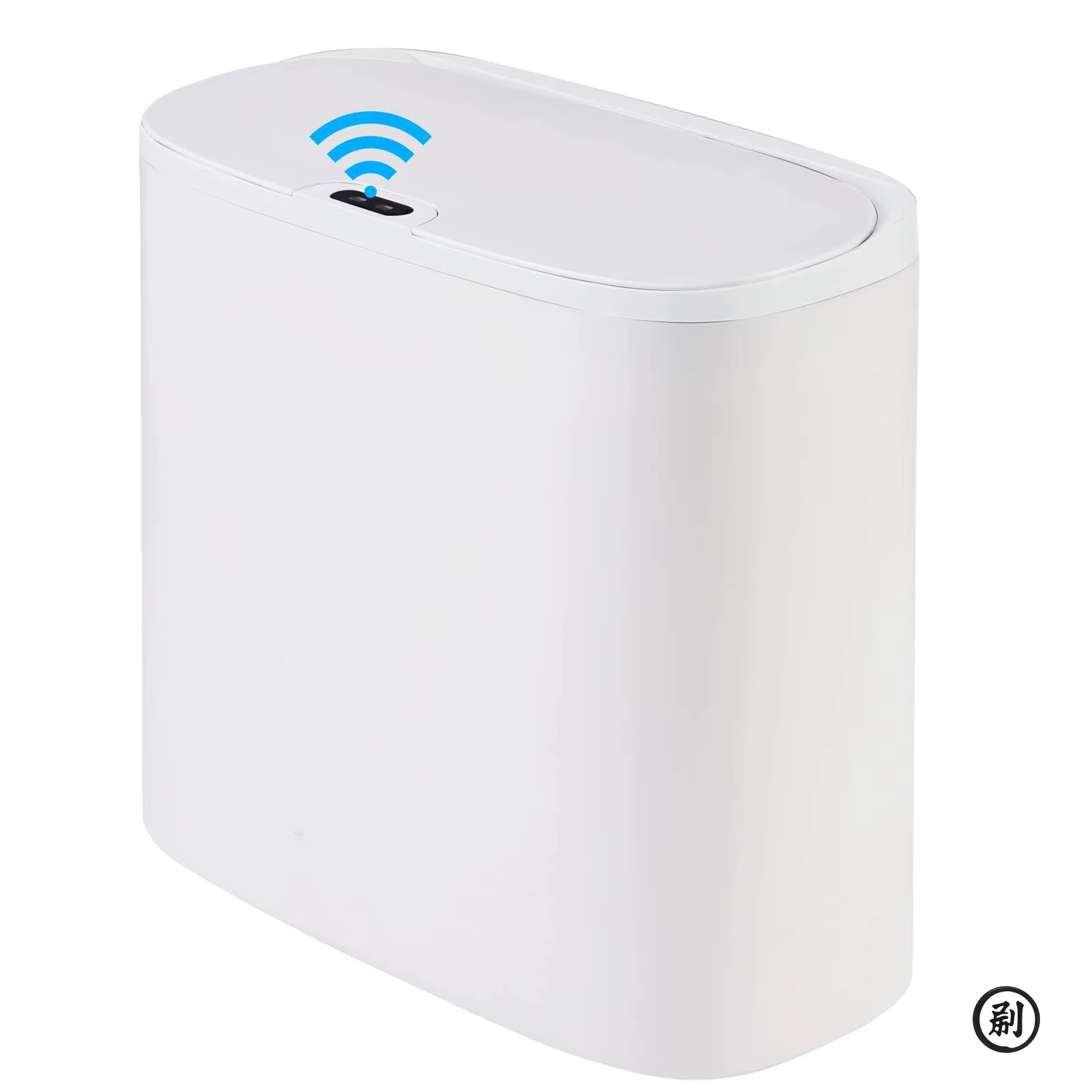 Poubelle de salle de bain automatique avec couvercle, petite poubelle sans contact, poubelle mince é