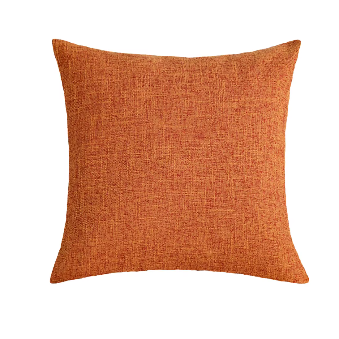 Housse de coussin Orange, taie d'oreiller décorative pour canapé, salon, douce et respirante, 45x45,