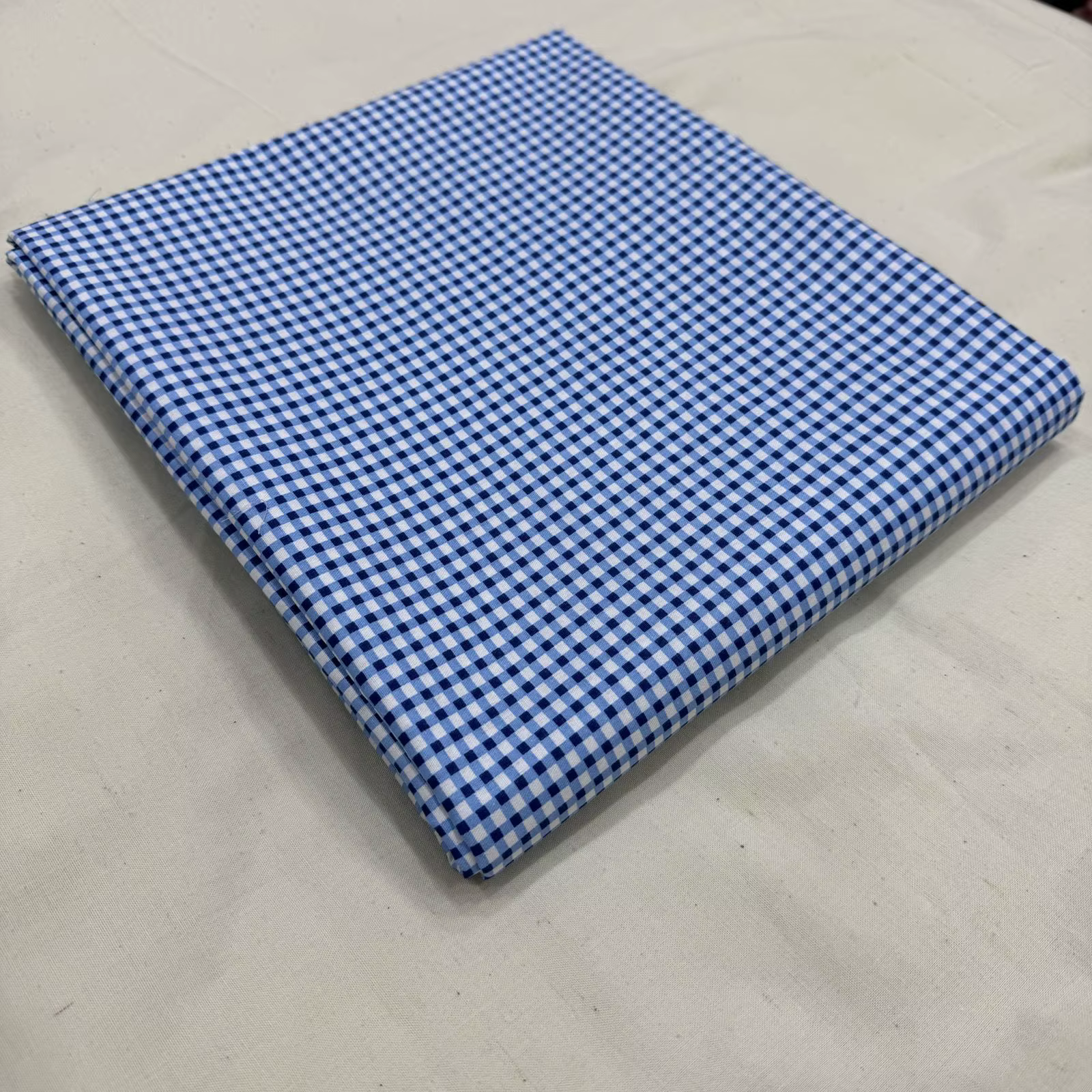 Tissu à Carreaux en Coton Pur Sergé Doux au Mètre, pour Pyjama, Taies d'Oreiller, Drap de Lit, Coutu