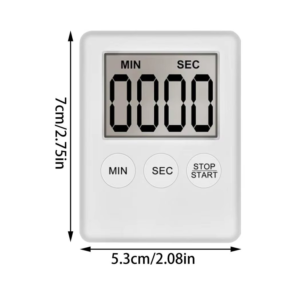 Minuteur de cuisine numérique avec écran LCD, compte à rebours et compte à rebours progressif, alarm