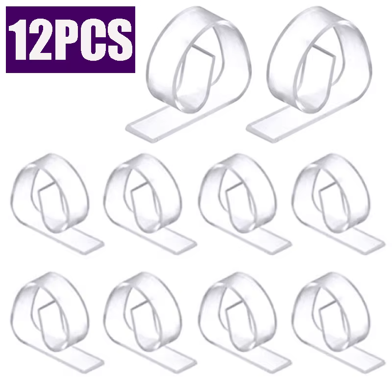 Pinces à Nappe Transparentes en Plastique Antidérapantes, Support de Table, pour ix, Pique-Nique, Ma