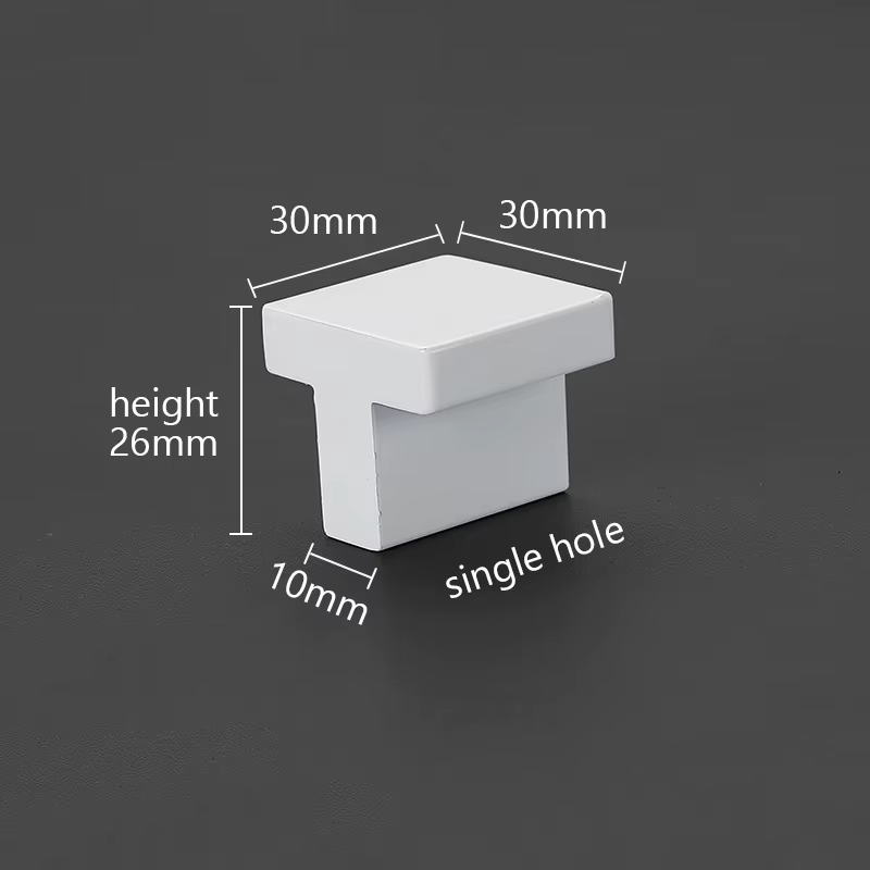 KAK blanc pur armoire de cuisine poignée en alliage d'aluminium mode tiroir boutons commode tire mon