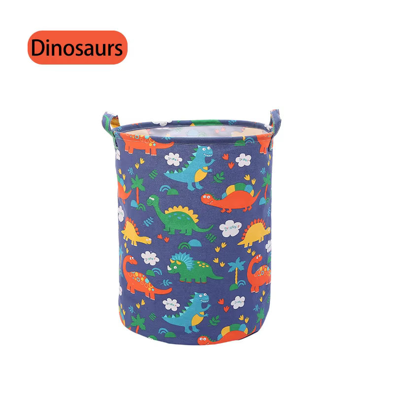 Mir à linge sale en lin de coton, pliable, rond, étanche, évalué E27, vêtements, jouets pour enfants
