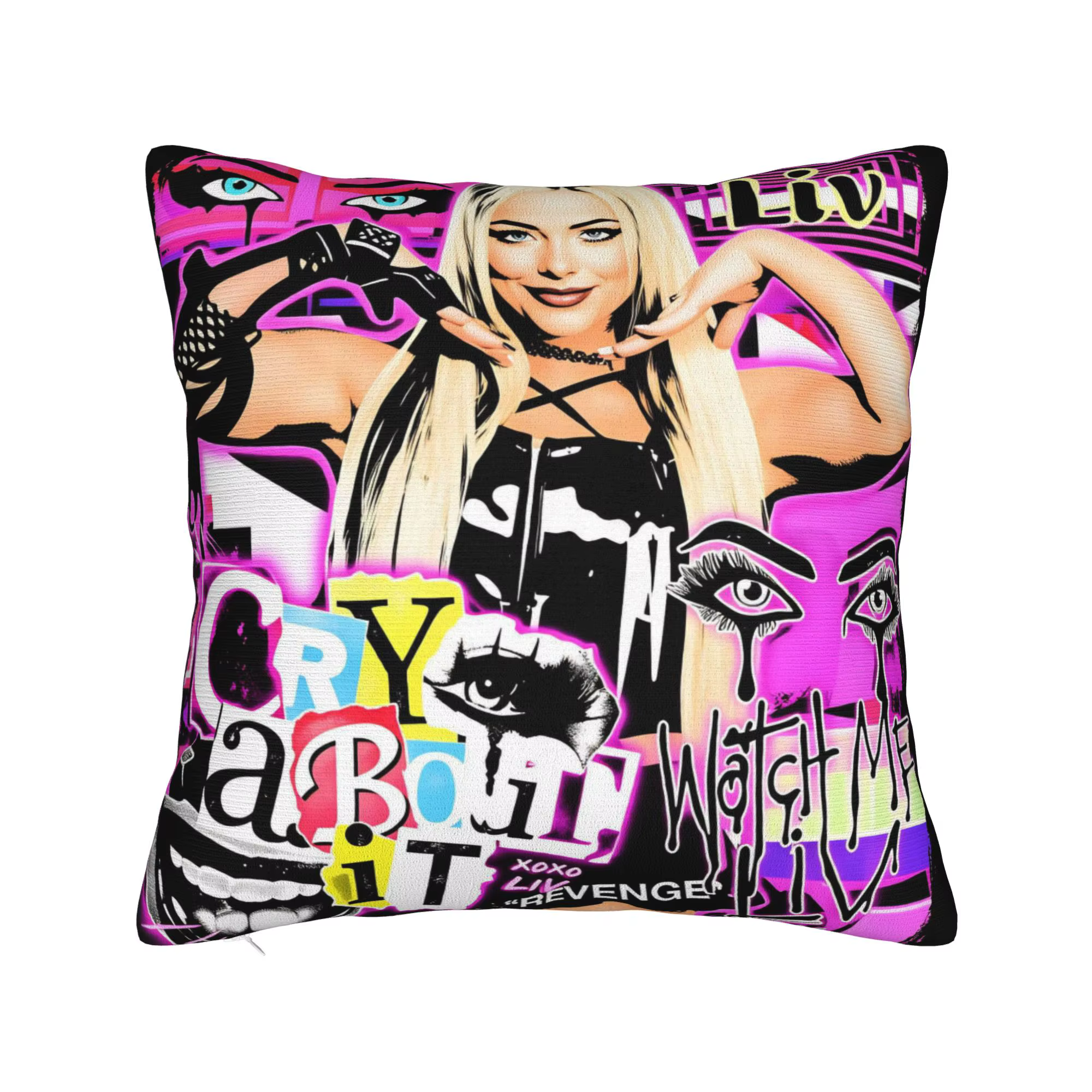Liv Morgan Pillowcases Morden Housse de coussin douce pour le bureau, la voiture, la décoration de l