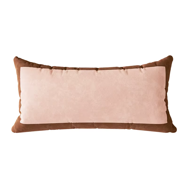 Housse de coussin rectangulaire 30x70cm, taie d'oreiller en velours, coque Vintage, bande imprimée, 