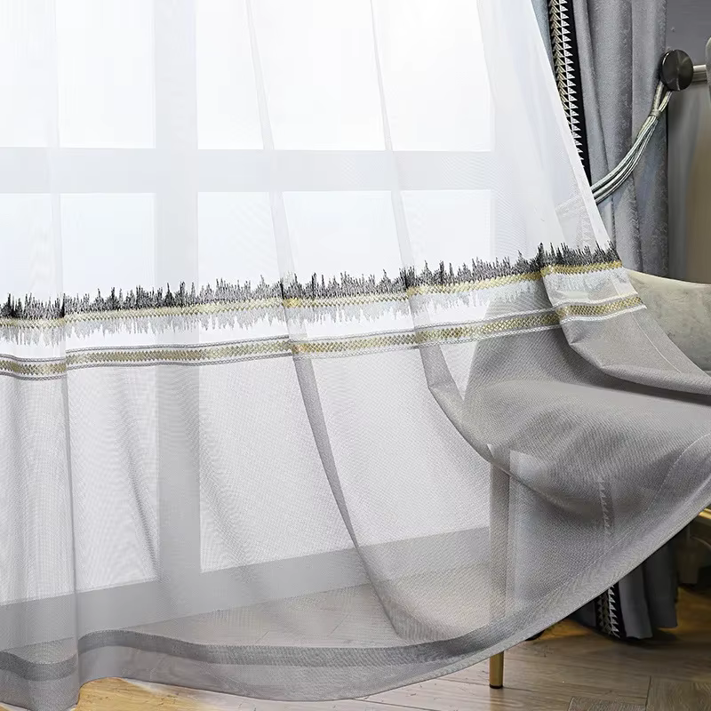 Rideaux modernes pour salon et chambre à coucher, fenêtres épaisses simples de haute précision, déco