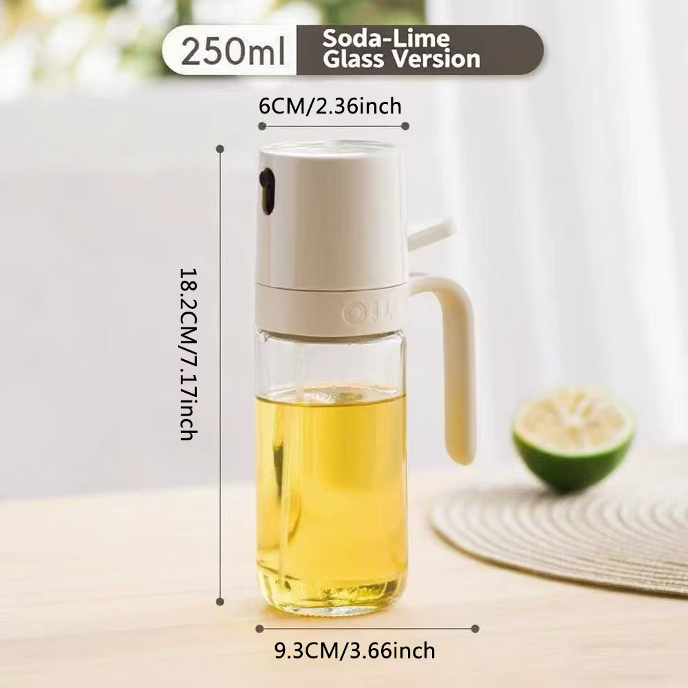 Bouteille pulvérisatrice d'huile d'olive anti-fuite, contrôle précis de l'huile pour la cuisson, la 