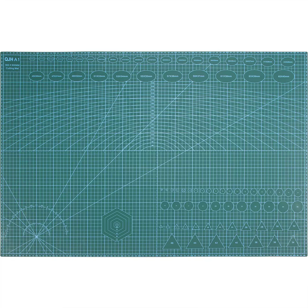 Tapis de découpe auto-cicatrisant en PVC de 23,6' x 35,4', double face, avec grille, pour artisanat,