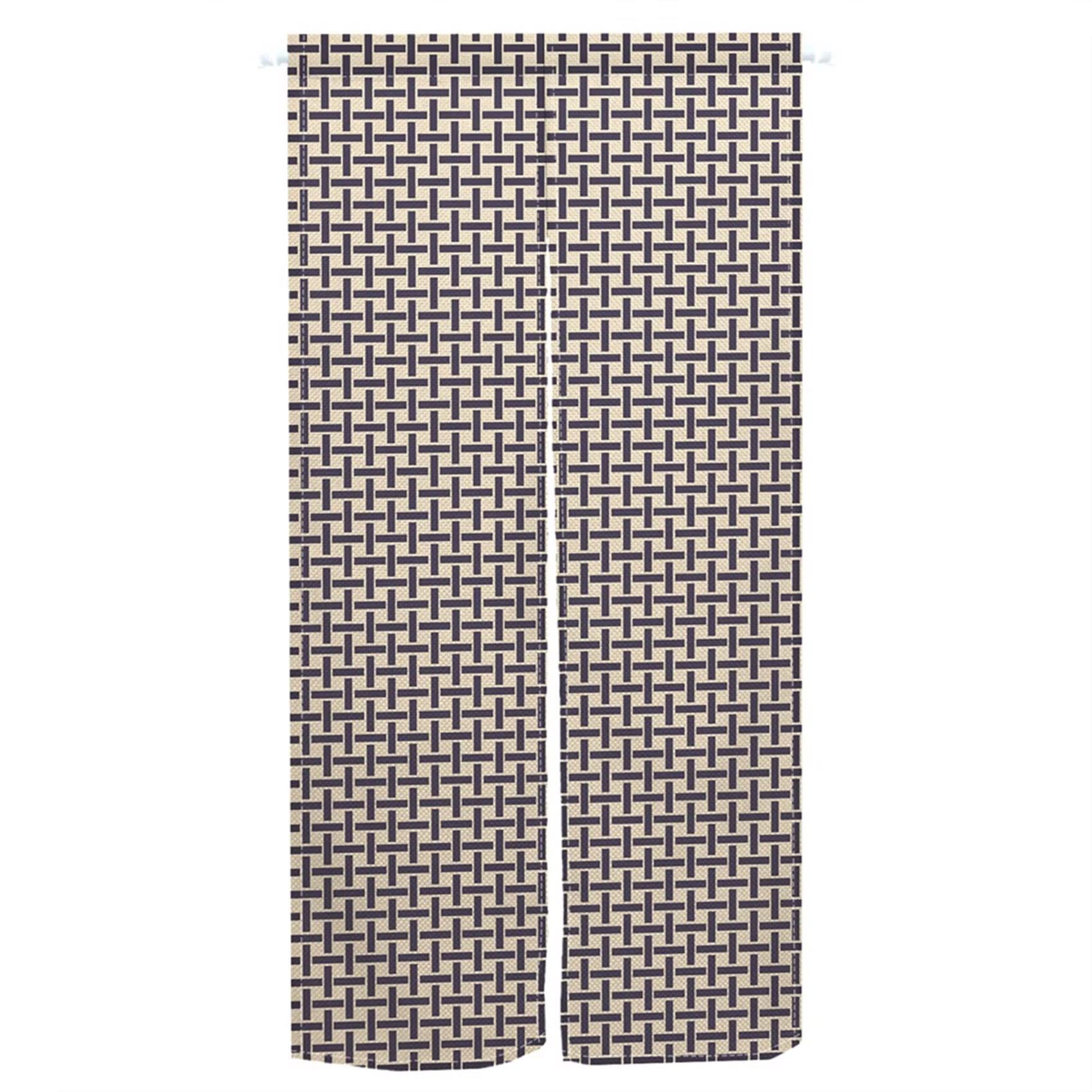 Rideau de porte japonais en lin à motif Floral géométrique traditionnel, Noren pour la maison, salon