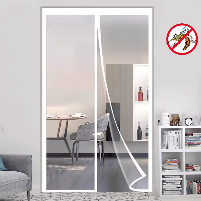 Moustiquaire magnétique en maille, taille personnalisée, invisible, auto-adhésive, pour cuisine, sal