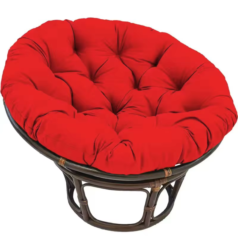 Coussin de siège en rotin doux et épais, oreiller de fauteuil de jardin, chaise ronde en rotin extér