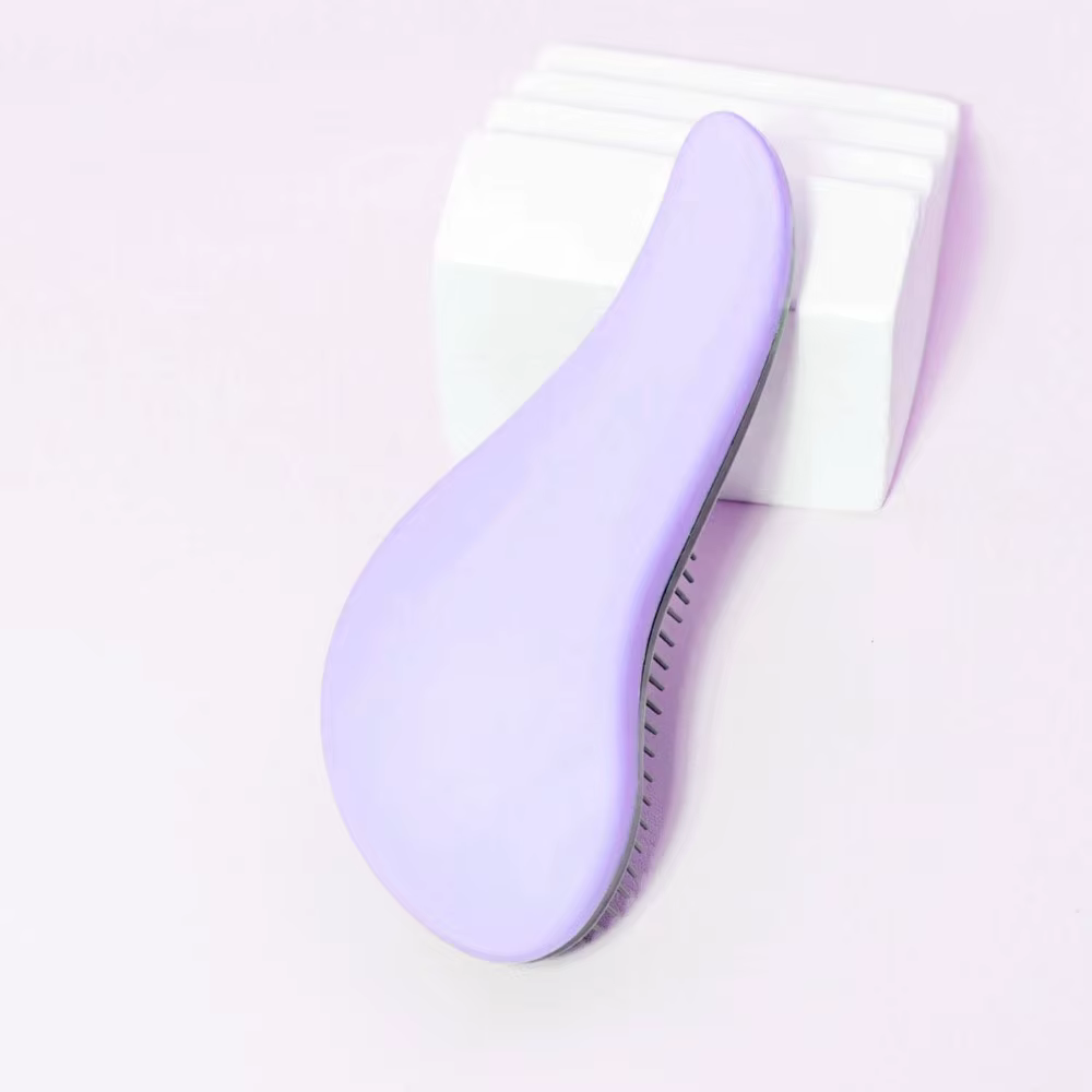 Brosse démêlante antistatique massante pour cheveux bouclés mouillés, peigne pour la douche, perruqu