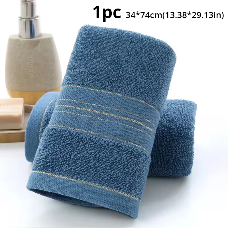 Serviette de bain en coton épaissie augmente l'absorption d'eau Serviette de bain adulte en soie dor