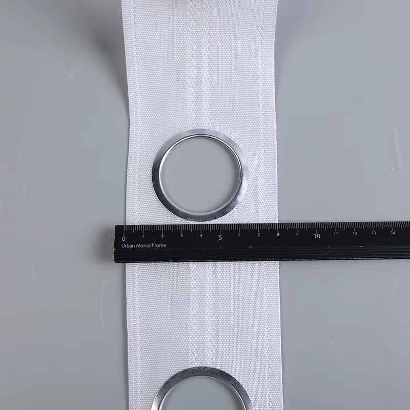 Ruban à œillets pour rideau, œillet supérieur, ruban à anneau blanc pour stores de rideaux, décor, a