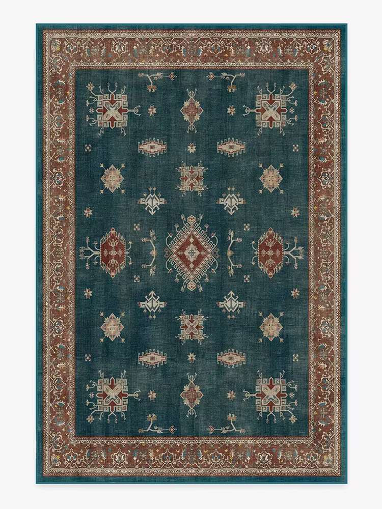 Tapis de grande surface pour salon persan rétro, motif géométrique, tapis de chambre à coucher, déco