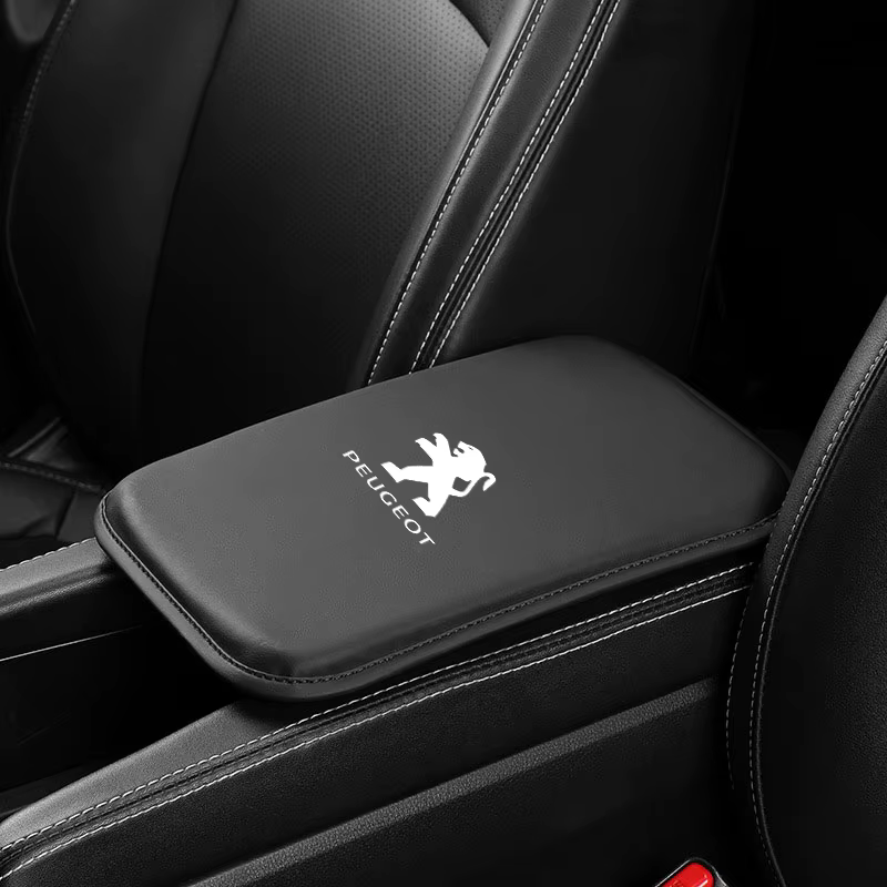 Coussin d'accoudoir de voiture en cuir, console centrale, protection du coude, repose-bras pour Peug