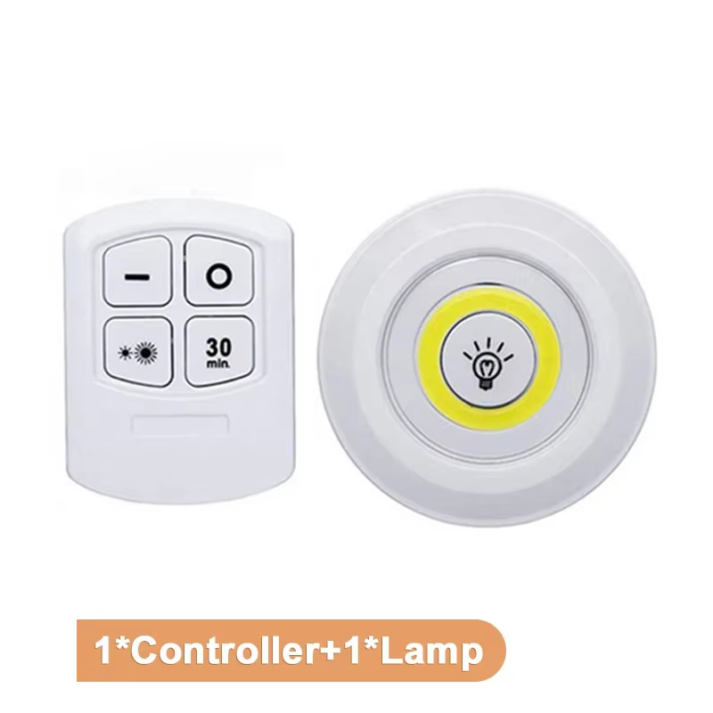 LED sous-meuble lumière sans fil télécommande réglable garde-robe maison chambre cuisine placard lum