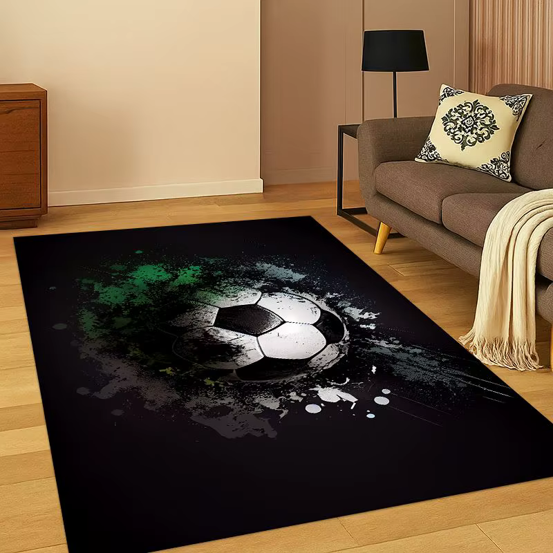 Tapis de sol classique pour terrain de football, tapis de sport pour chambre à coucher, salon, salle
