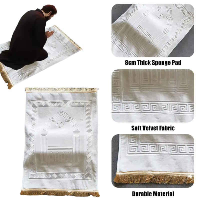 Tapis de prière islamique 70*110cm, tapis de prière pour salon, tapis en mousse à mémoire de forme p