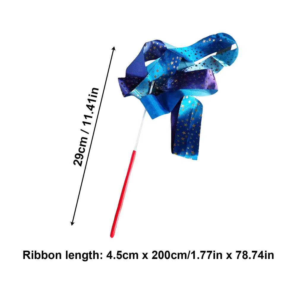 Ruban de gymnastique coloré pliable, streamers dégradés pour la danse rythmique, accessoires de jeu 