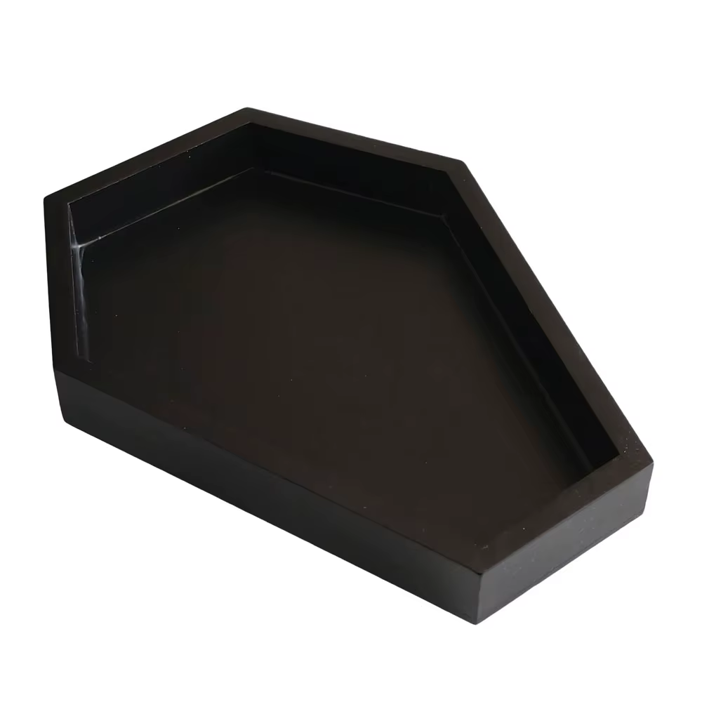 Cercueil en bois d'Halloween, plateau de sable de bureau, accessoire pour la création de dioramas et