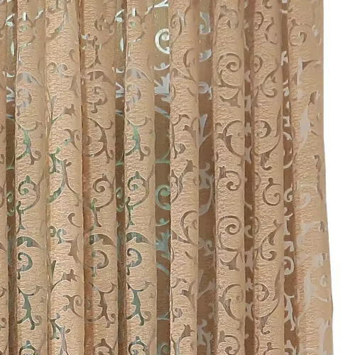Rideaux de Style européen pour salon, Tulle Jacquard Floral ajouré, tissu à motif rétro, décoration 
