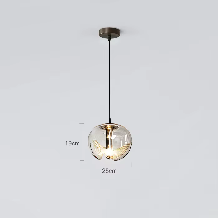 Lampe suspendue en verre Peill Putzler, design moderne, design artistique, luminaire décoratif d'int