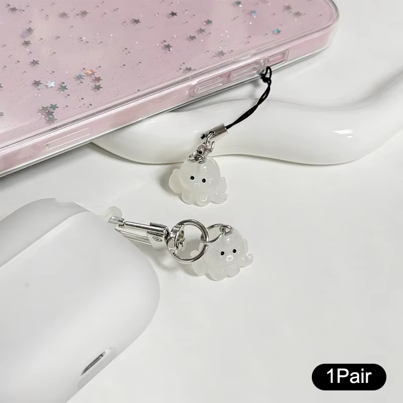 Lanière de téléphone de poulpe Shoous Cartoon, joli animal, téléphone portable, JOKeyring, pendentif