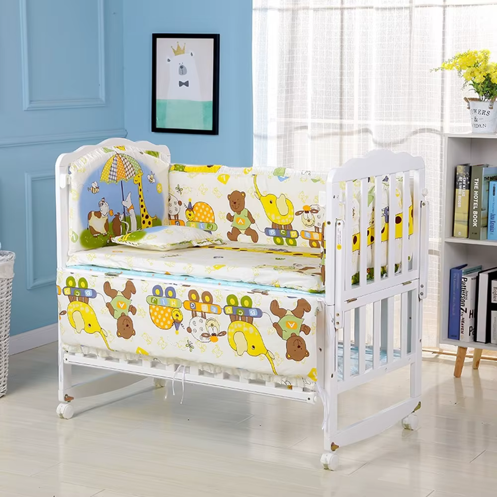 Ensemble de literie en coton CPull pour garçons et filles, ensemble de lit CPull pour bébé fille, 4 