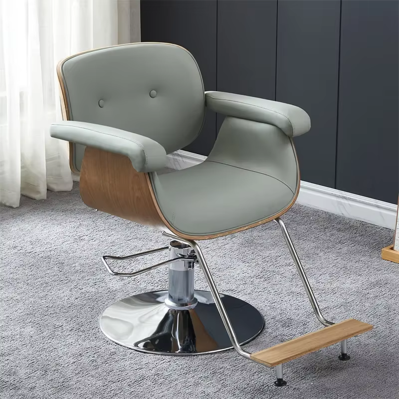 Chaise de barbier nordique moderne simple professionnelle, salon unique, meubles commerciaux confort